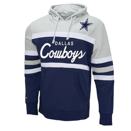 Men’s Mitchell & Ness Navy/Heather Gray Dallas Cowboys Hoodie