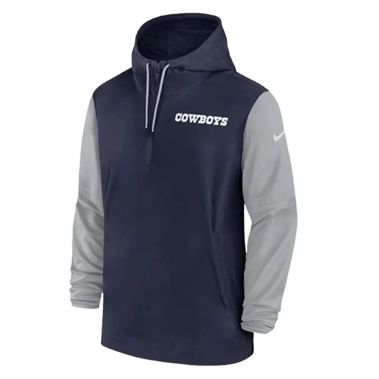 Men’s Nike Navy Dallas Cowboys 2024 Half-Zip Jacket