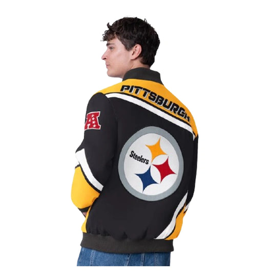 Men’s Pittsburgh Steelers G-III Extreme Maximum Racing Jacket