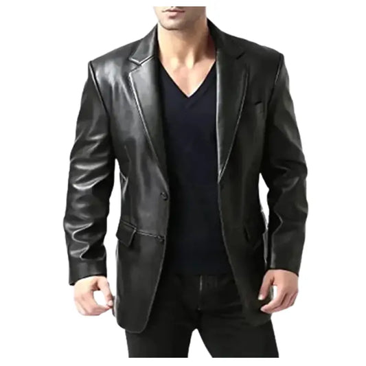 Mens-Real-Leather-Blazer