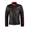 Mens Retro Black Leather Jacket