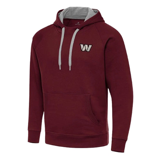 Men’s Washington Commanders Antigua Burgundy Pullover Hoodie