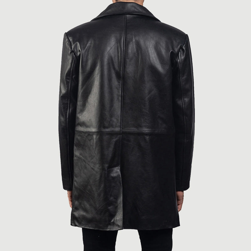 Classmith Black Leather Coat