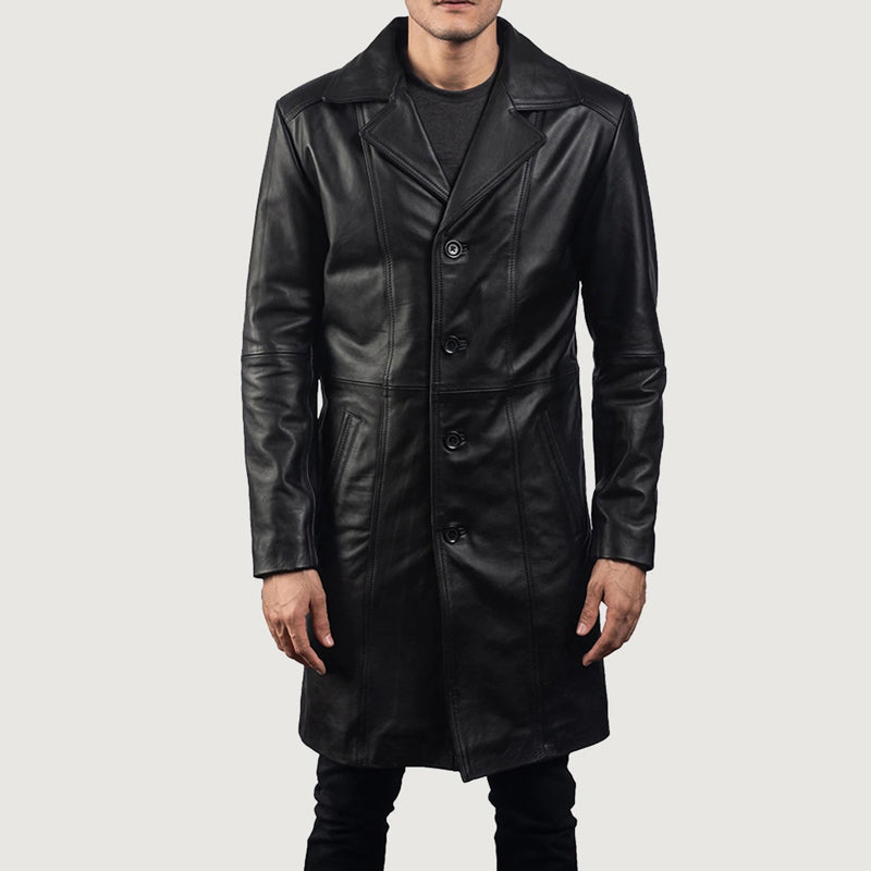 Don Long Leather Coat