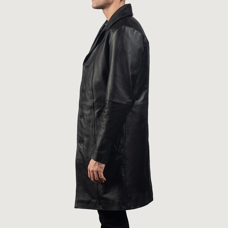 Don Long Leather Coat