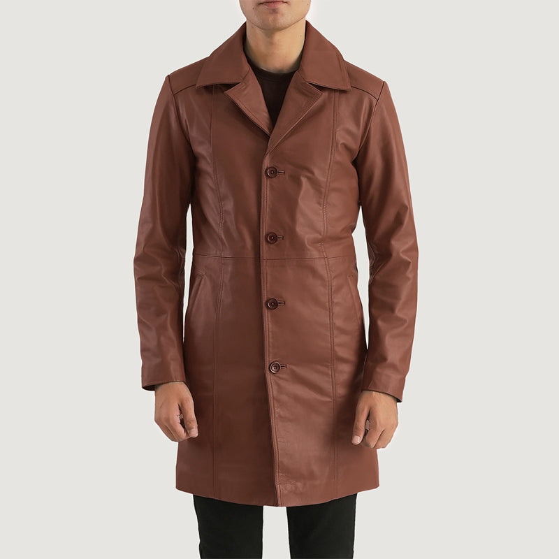 Don Long Leather Coat