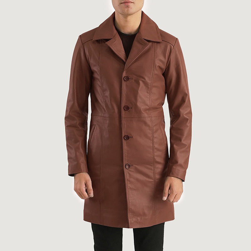 Don Long Leather Coat