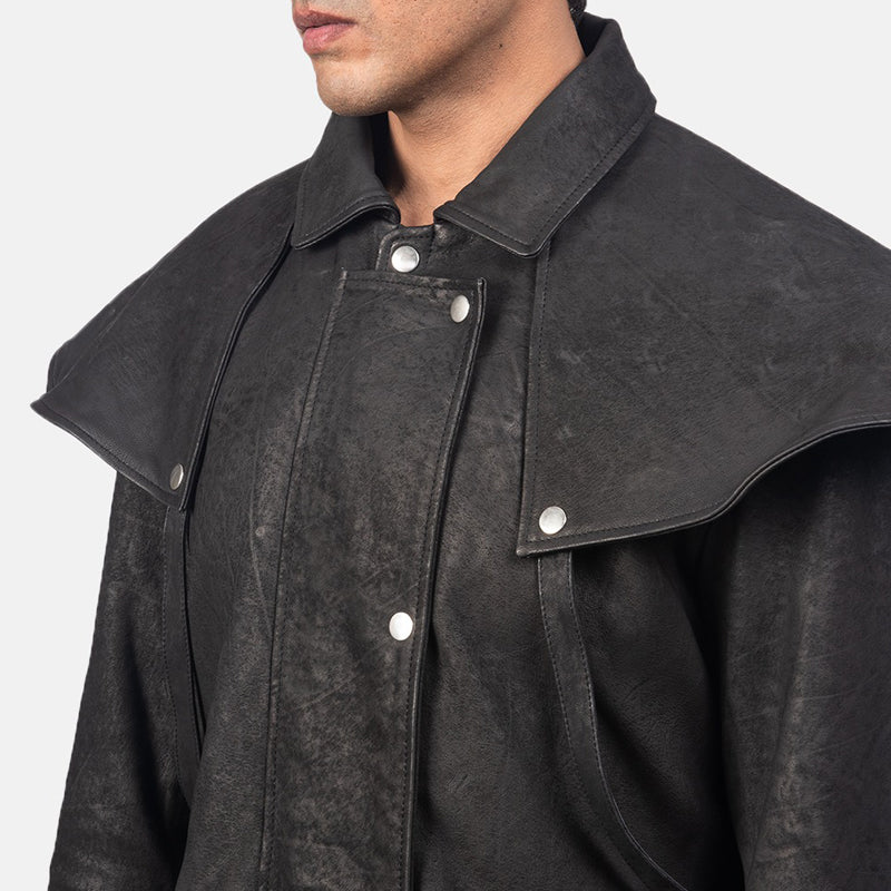 Maverick Brown Leather Duster