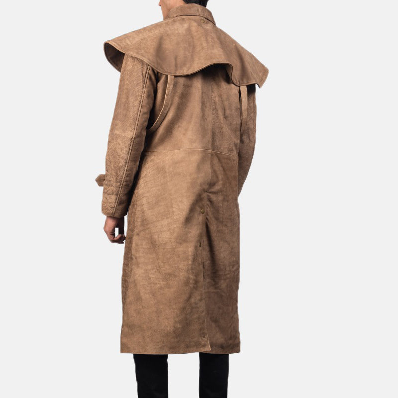 Maverick Brown Leather Duster