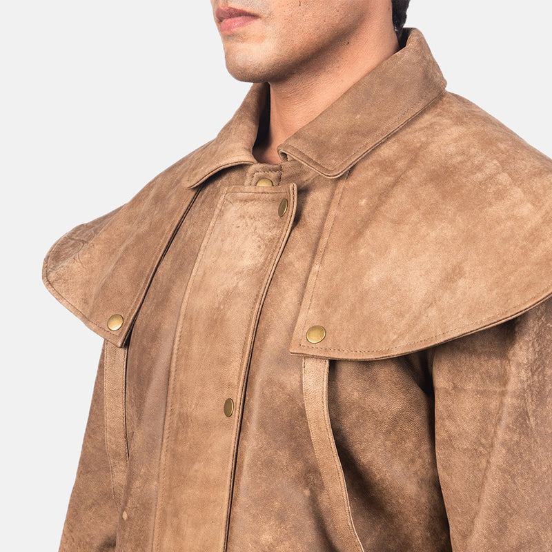 Maverick Brown Leather Duster
