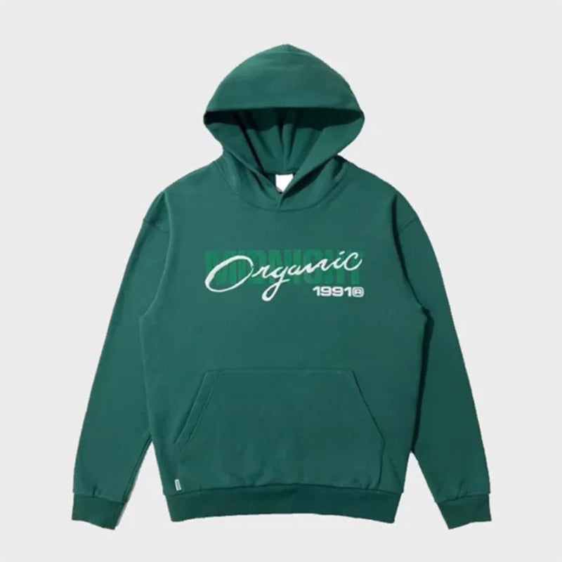 Midnight Organic Puff Print Hoodie