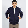 Navy Blue Wool Bomber Jacket