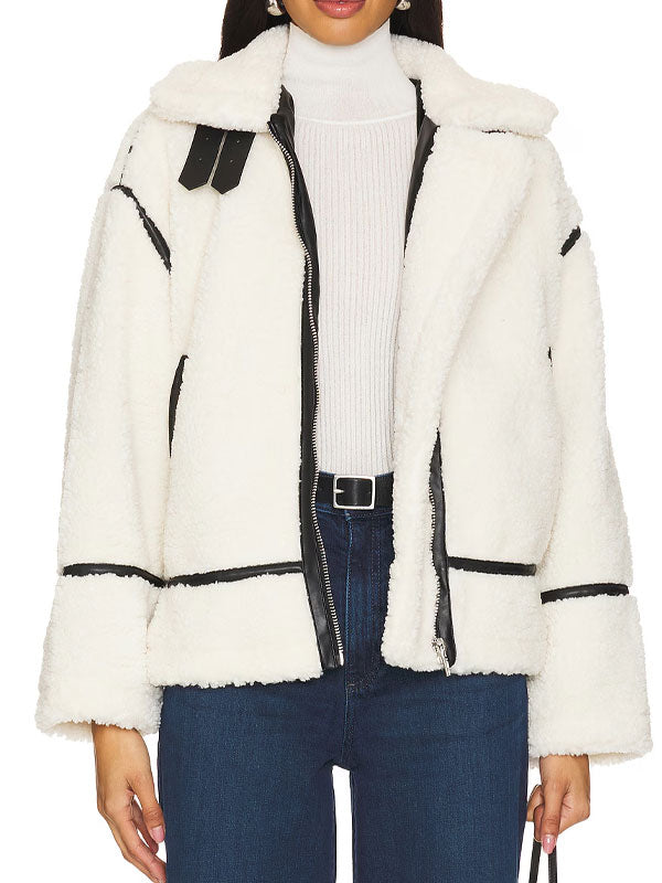 Christina in the Country S02 Christina Hall White Sherpa Jacket