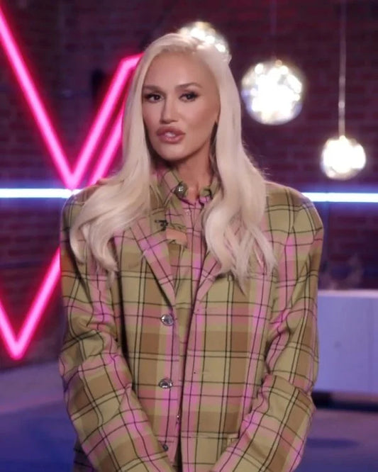 The Voice S026 Gwen Stefani Plaid Suit
