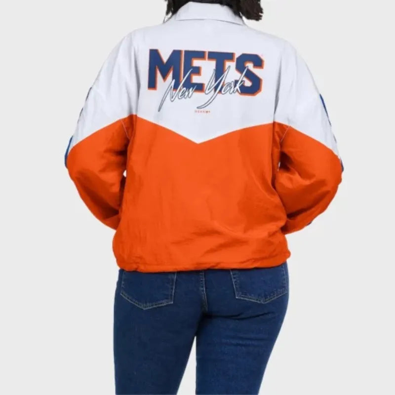 New York Mets Color Block Windbreaker Jacket