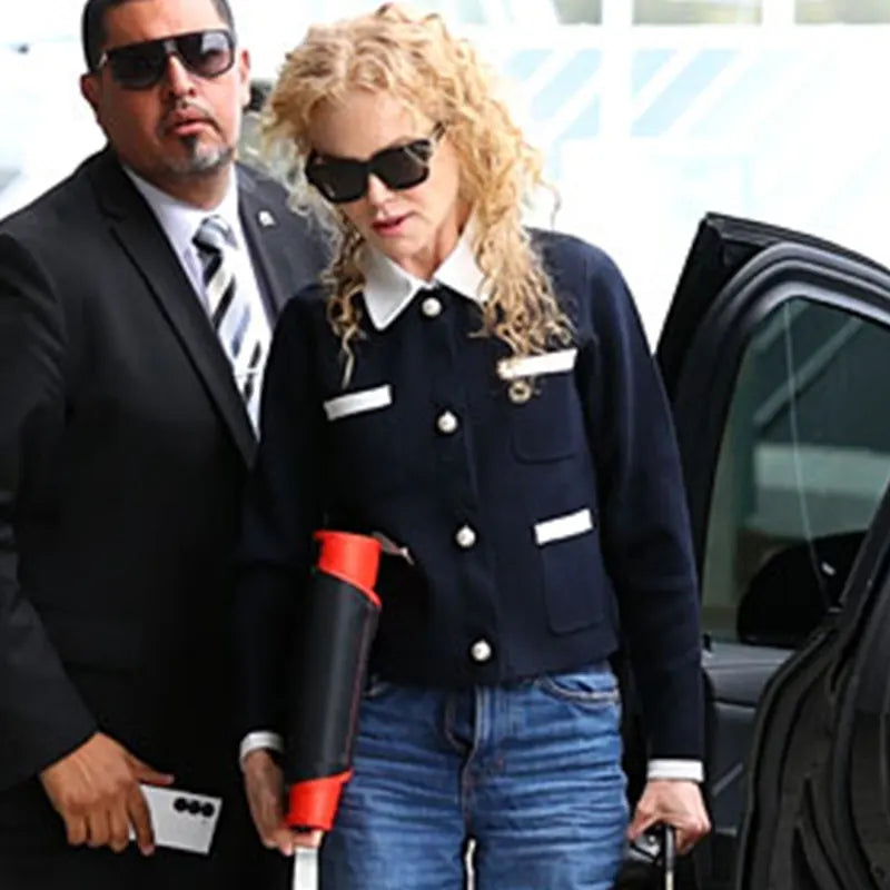 Nicole Kidman Black Cardigan