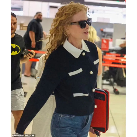 Nicole Kidman Black Cardigan