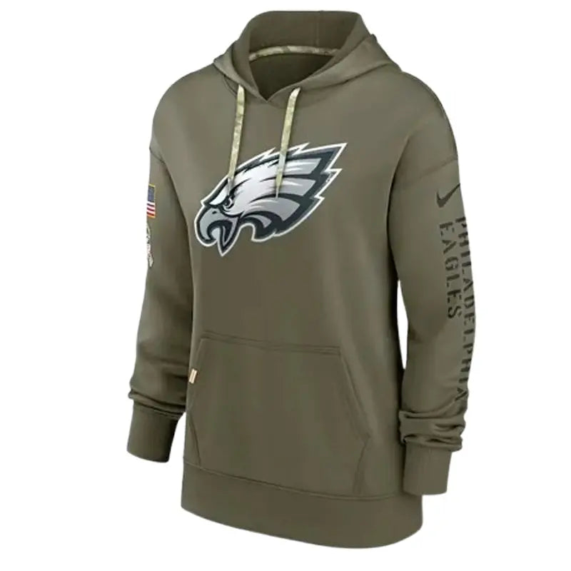 Salute To Service Hoodie Philadelphia Eagles Green Pullover Hoodie