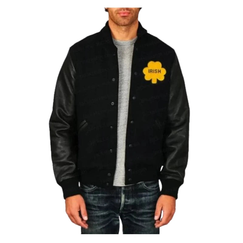 Notre Dame Black Varsity Jacket