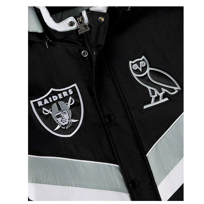 OVO NFL Las Vegas Raiders Starter Sideline Puffer Jacket