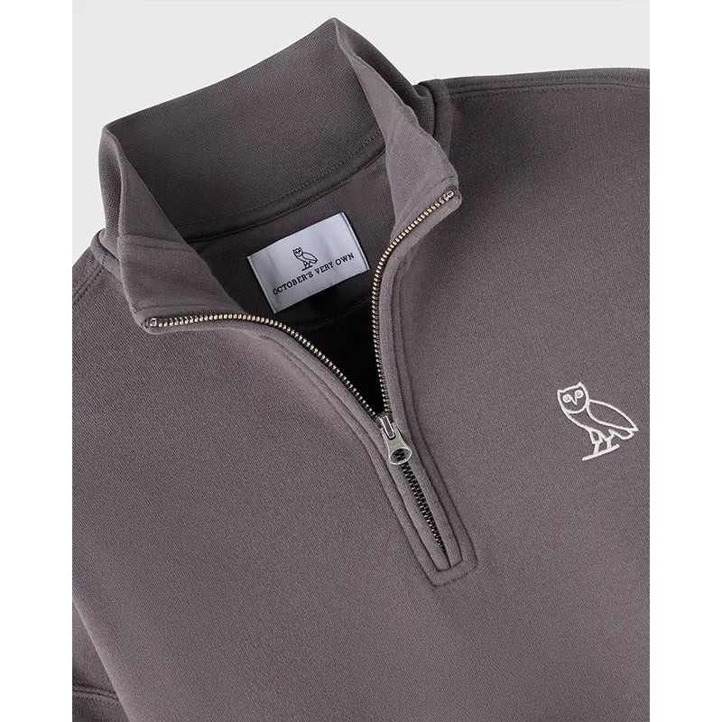 OVO Relaxed-Fit Quarter-Zip Mockneck Sweatshirt