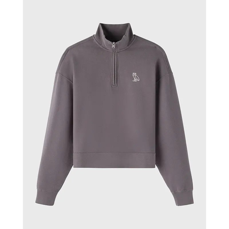 OVO Relaxed-Fit Quarter-Zip Mockneck Sweatshirt