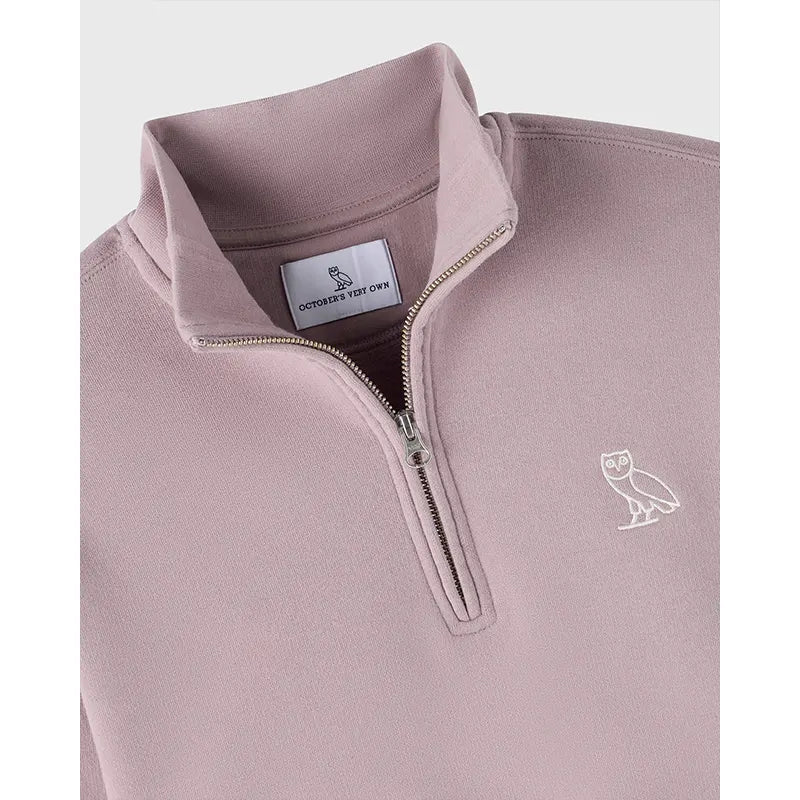 OVO Relaxed-Fit Quarter-Zip Mockneck Sweatshirt
