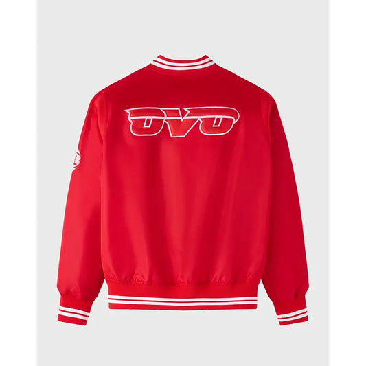 OVO x NBA Atlanta Hawks Satin Varsity Jacket