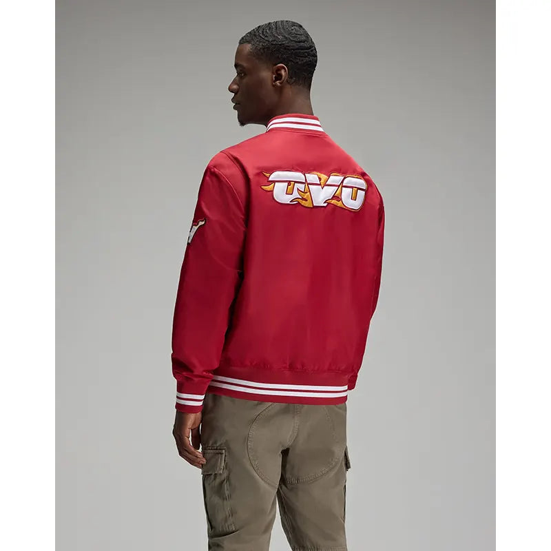 OVO x NBA Miami Heat Satin Varsity Jacket