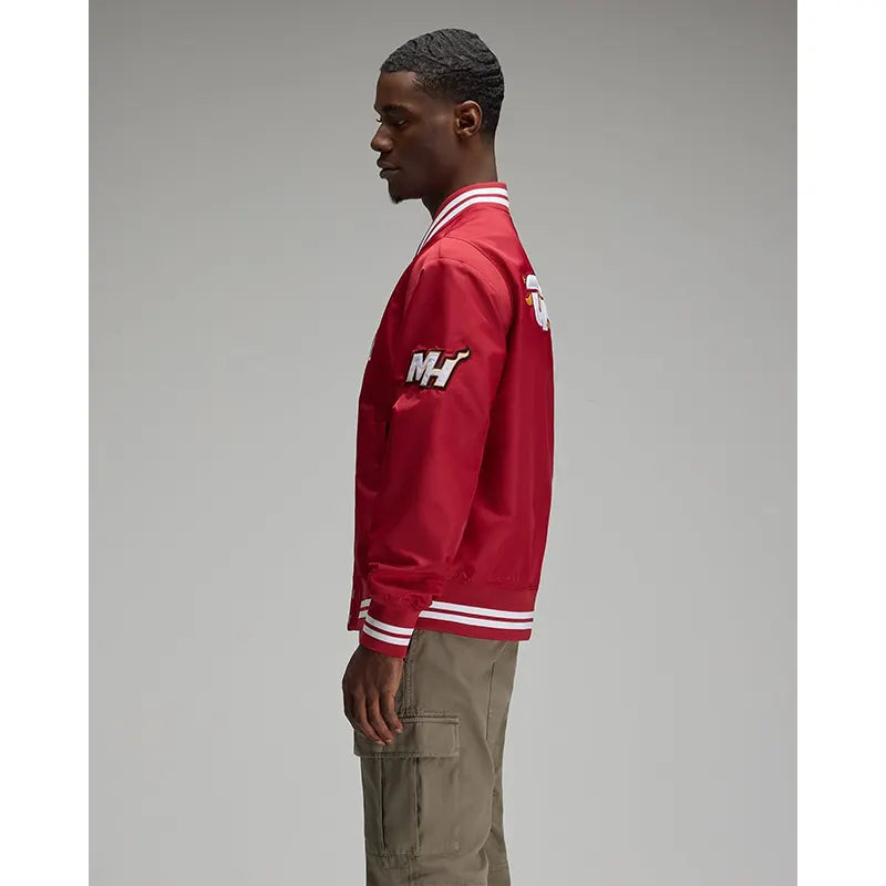OVO x NBA Miami Heat Satin Varsity Jacket