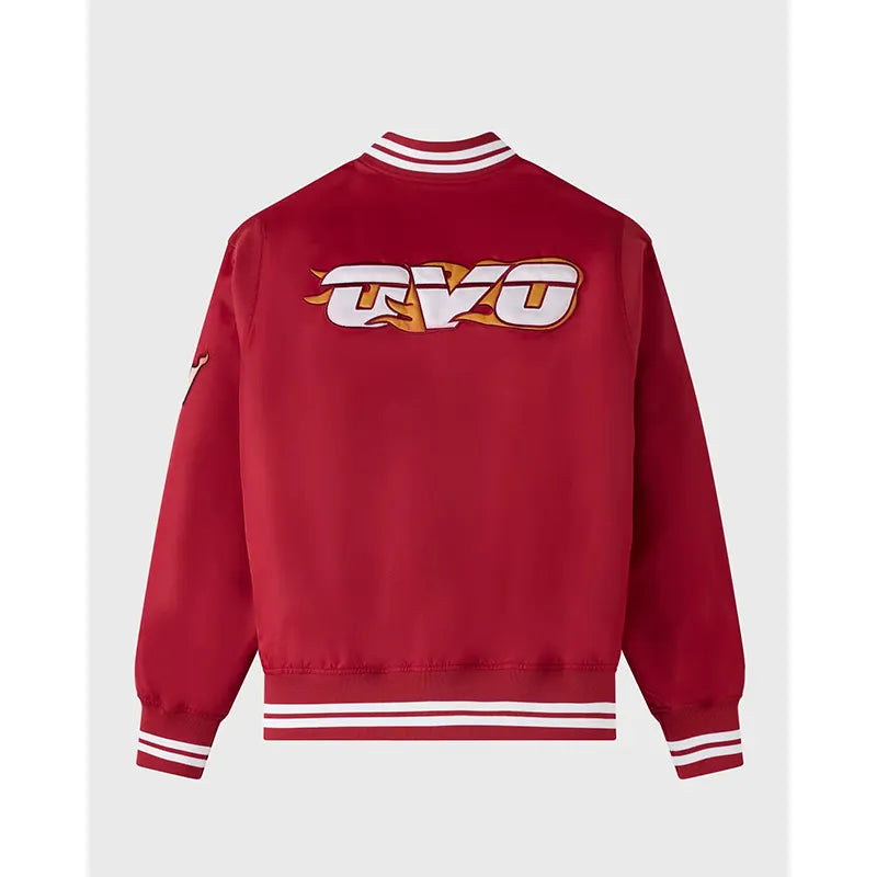 OVO x NBA Miami Heat Satin Varsity Jacket