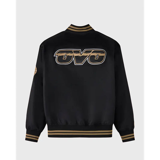 OVO x NBA Toronto Raptorst Satin Varsity Jacket