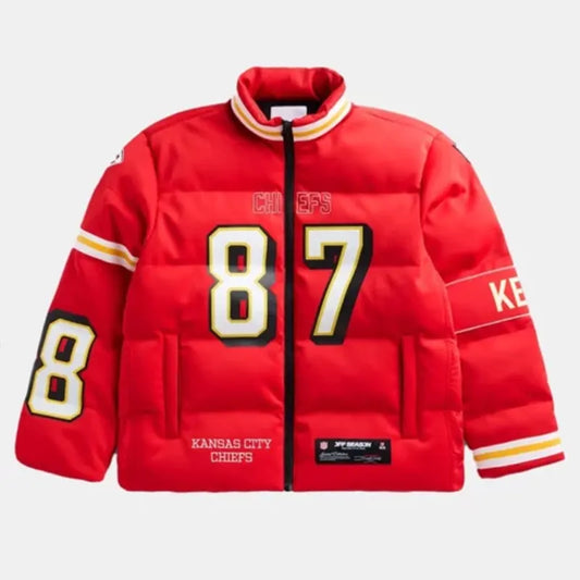 Off Season Travis Kelce Chiefs Player Puffer Jacket