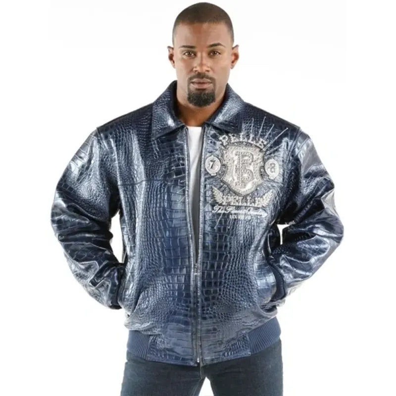 Pelle Pelle Croc Leather Jacket