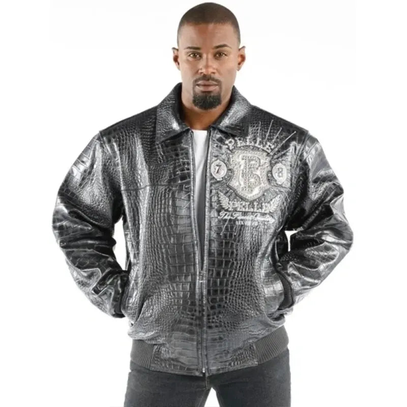 Pelle Pelle Croc Leather Jacket