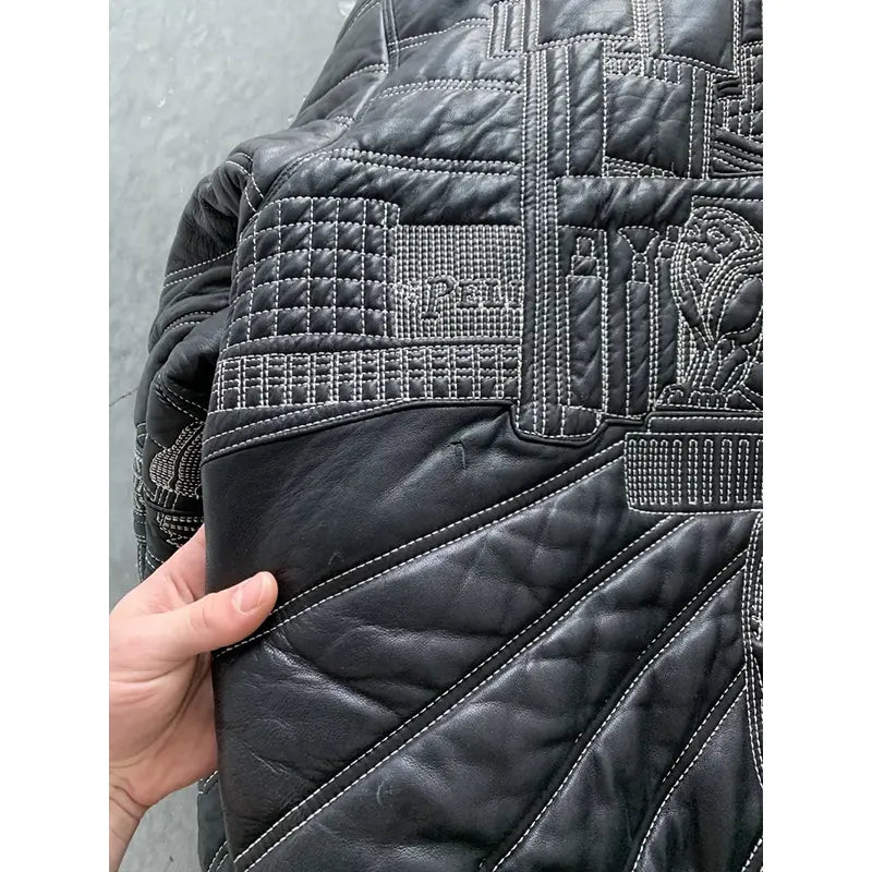 Pelle Pelle Las Vegas Embroidered Leather Jacket