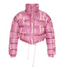 PrettyLittleThing Pink Crop Puffer Jacket