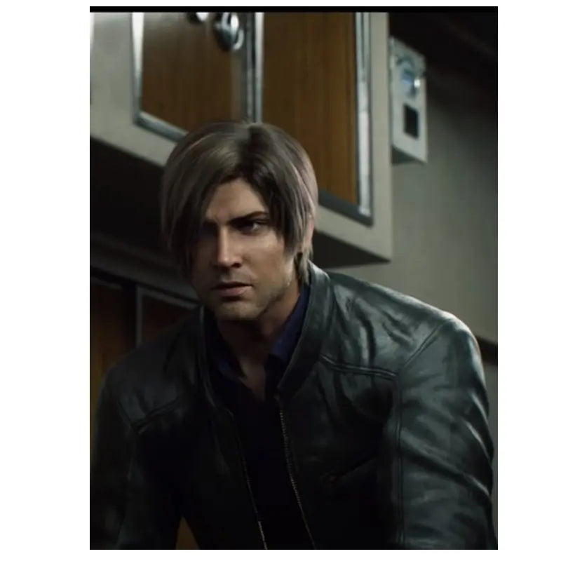 Resident Evil Infinite Darkness Leon Kennedy Leather Jacket