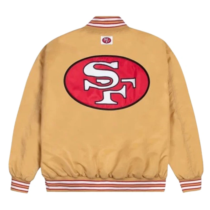 San Francisco 49ers GOLF WANG Satin Bomber Jacket