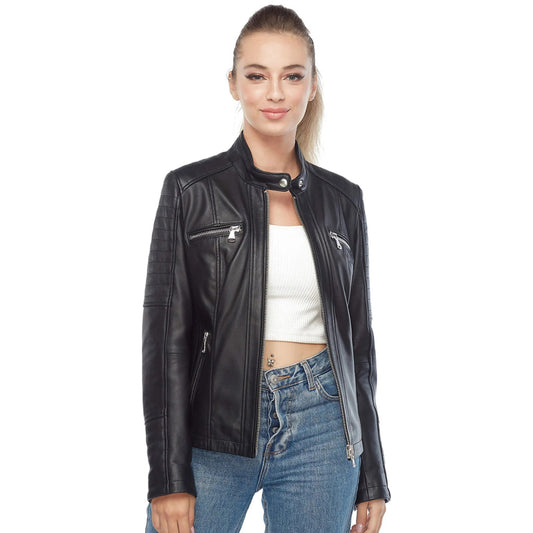 Women’s Real Black Leather Jacket