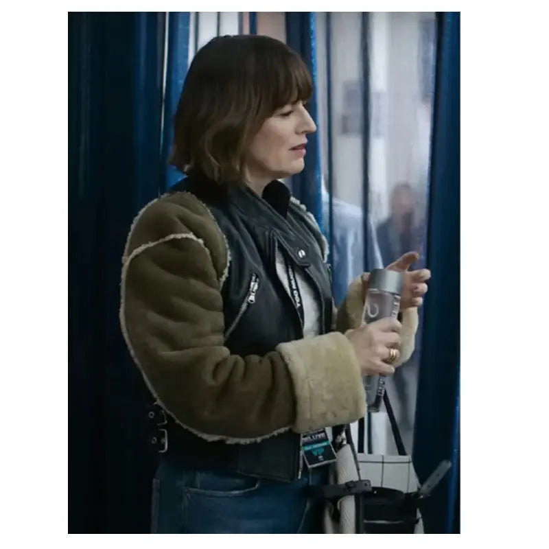 Smile 2 Rosemarie DeWitt Shearling Leather Jacket