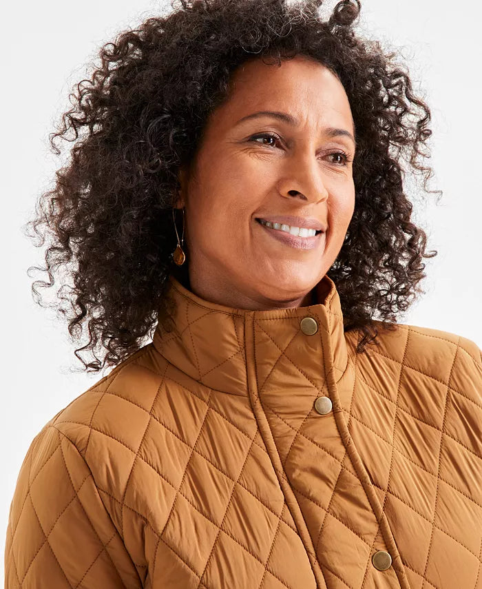 Style & Co. Women’s Quilted Long Coat