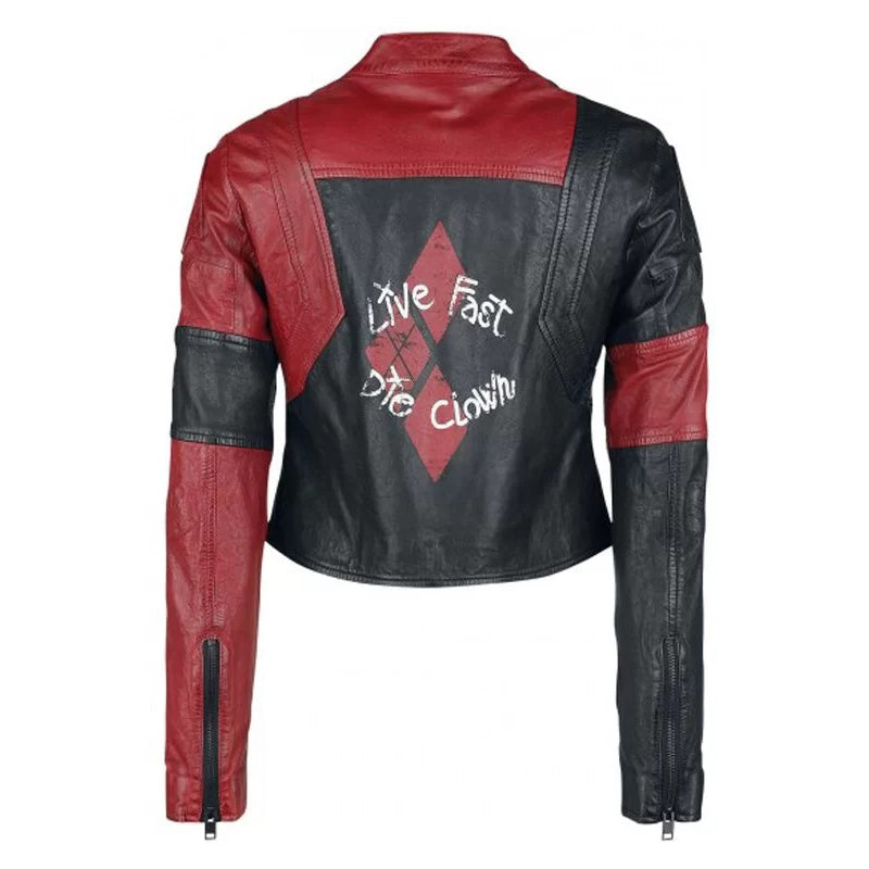 Suicide Squad Harley Quinn Live Fast Die Clown Jacket