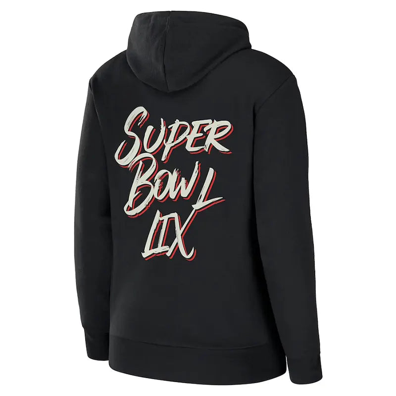 Super Bowl LIX Black Full-Zip Hoodie