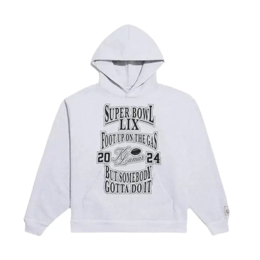 Kendrick Lamar Super Bowl LIX Foot Up On The Gas Hoodie