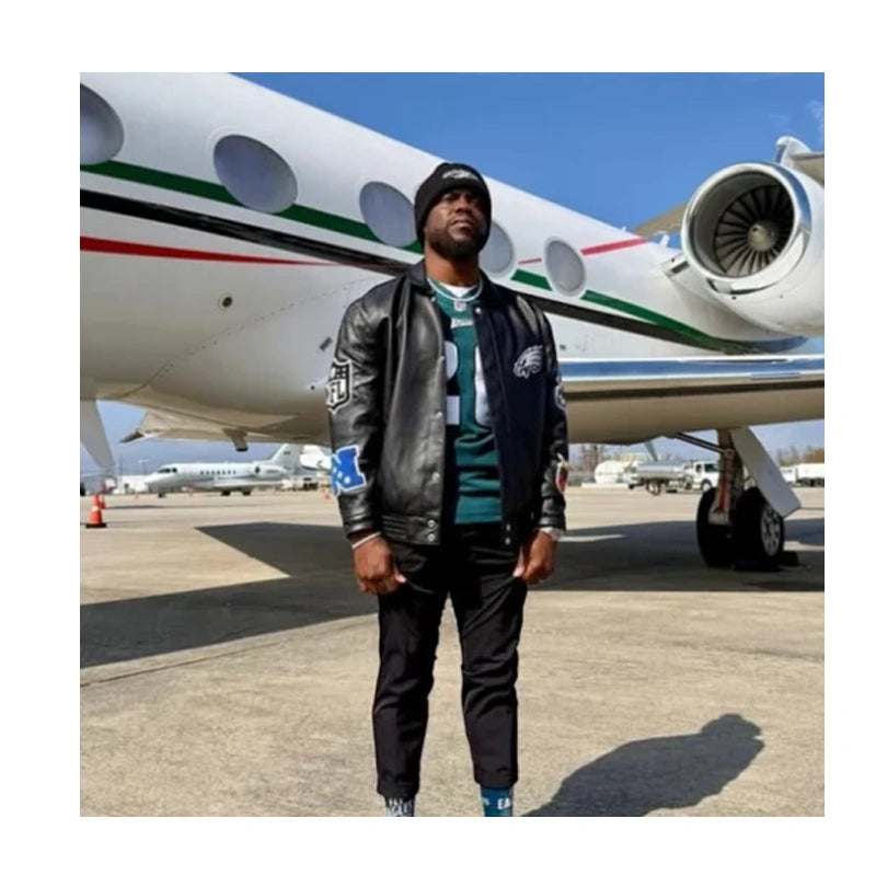 Super Bowl LIX Kevin Hart Leather Jacket