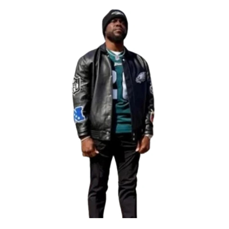 Super Bowl LIX Kevin Hart Leather Jacket