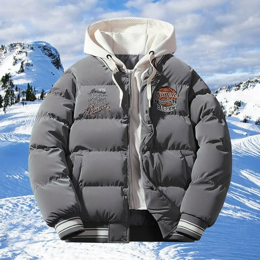 TJAZFJPA Mens Down Jacket Hoodie