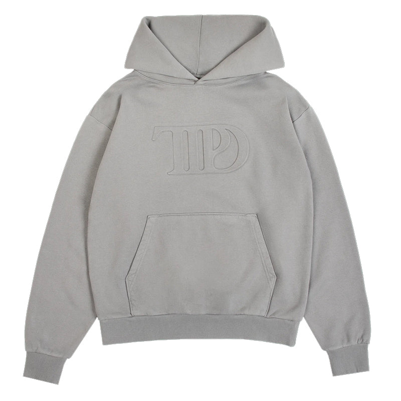 Taylor Swift TTPD Gray Embossed Hoodie