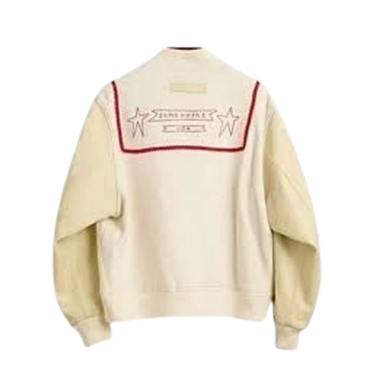 Taylor Swift White and Red Bomber Jacket